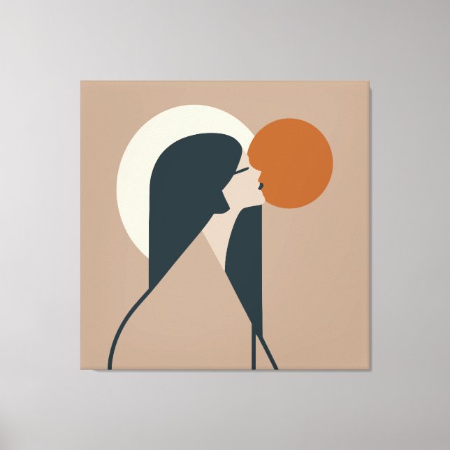 Boho Woman Sol Canvastryck (Framsida)