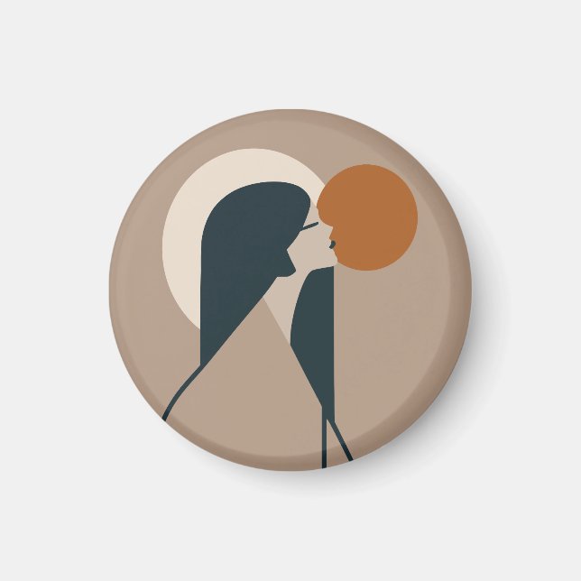 Boho Woman Sol Magnet (Framsidan)