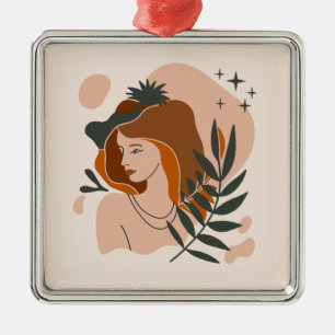 Boho Woman Stars Julgransprydnad Metall