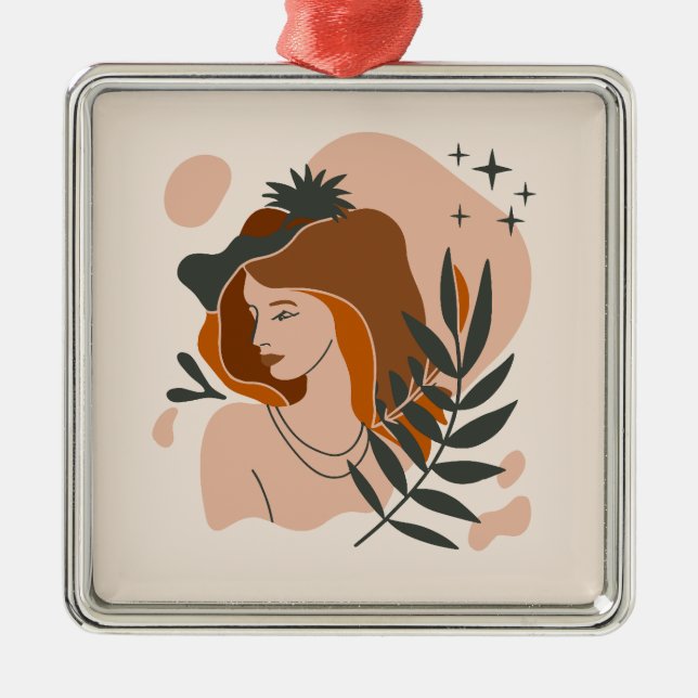 Boho Woman Stars Julgransprydnad Metall (Framsidan)