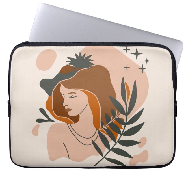 Boho Woman Stars Laptop Fodral (Framsidan)