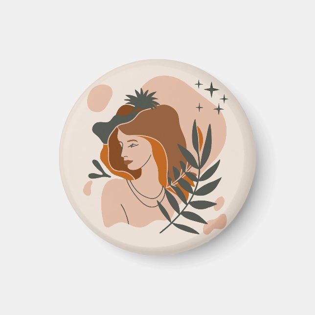 Boho Woman Stars Magnet (Framsidan)