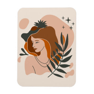 Boho Woman Stars Magnet