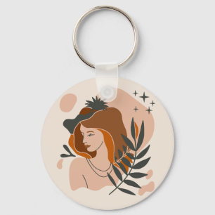Boho Woman Stars Nyckelring