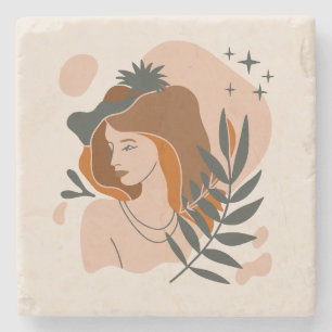 Boho Woman Stars Stenunderlägg