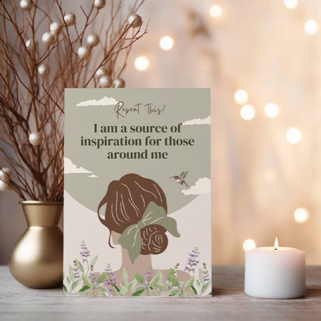 Boho Women Empowertive Positive Affirmation Cards (FLORAL AFFIRMATION FOR WOMEN)