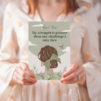 Boho Women Empowertive Positive Affirmation Cards