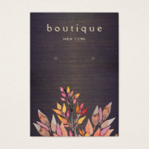 Boho Wood Jewelry Earring Visning Card