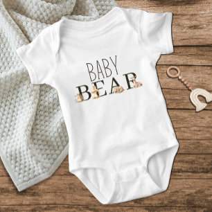 Boho Woodland Animals Baby Bear T Shirt