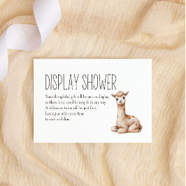Boho Woodland Animals Baby Visning Shower Anteckningskort