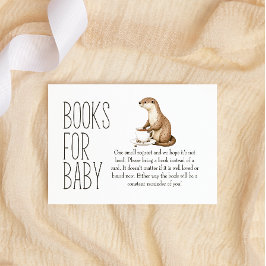 Boho Woodland Animals Bokar for Baby Shower Anteckningskort