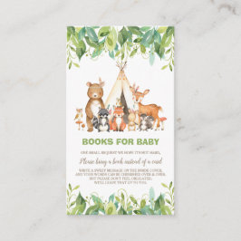 Boho Woodland Animals Greenery Forest för med sig  Tilläggskort