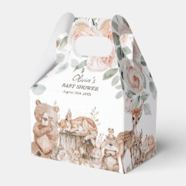 Boho Woodland Animals Kön Neutral Baby Shower Presentaskar
