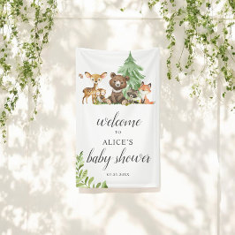 Boho Woodland Animals Välkommen Babyskannern