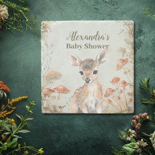 Boho Woodland Baby Shower Stenunderlägg