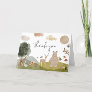 Boho Woodland Baby Shower Tack Kort