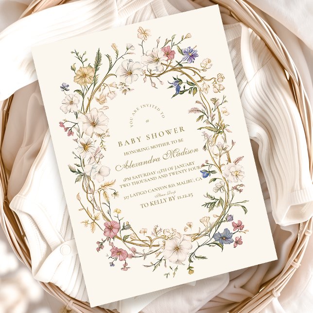 Boho Woodland Fern Baby Shower Inbjudningar (Skapare uppladdad)