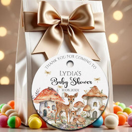 Boho Woodland Forest Animals Baby Shower Gåvor Etiketter