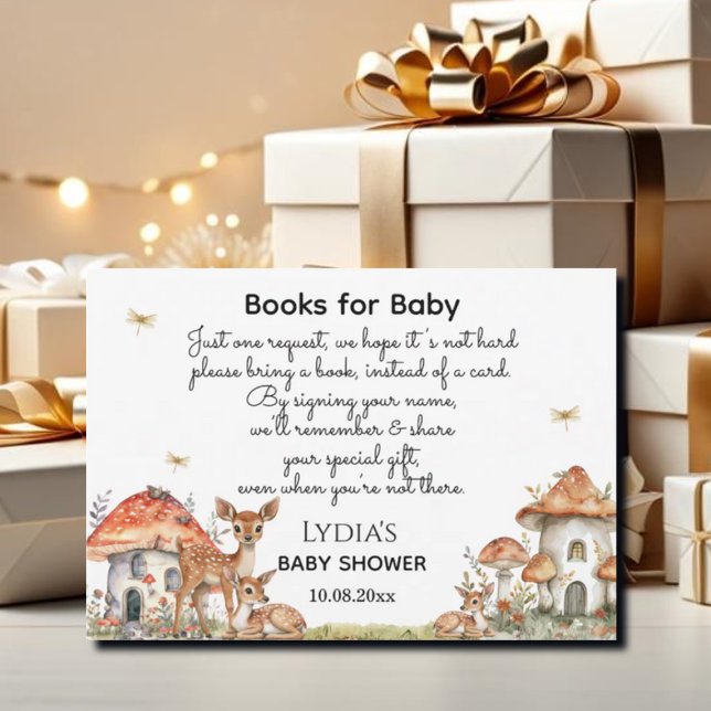 Boho Woodland Forest Animals Baby Shower Tilläggskort (Skapare uppladdad)