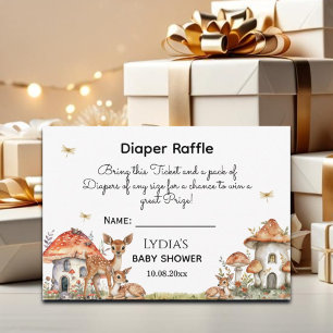 Boho Woodland Forest Animals Baby Shower Tilläggskort