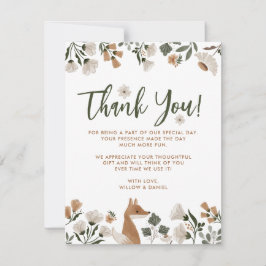 Boho Woodland Fox Baby Shower - tackkort Tack Kort