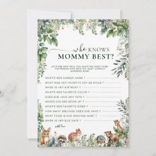 Boho Woodland Greenery som känner Mamma Best Game