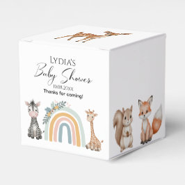 Boho Woodland Jungle Animals Baby Shower Presentaskar