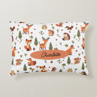 Boho Woodland Personlig Bebis Prydnadskudde