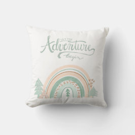 Boho Woodland Rainbow Gender Neutral Nursery Kudde