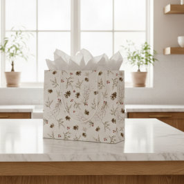 Boho Woodland Vinterbärsmönster