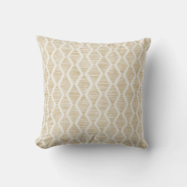 Boho Yellow Diamond Geometric Throw Pillow Kudde