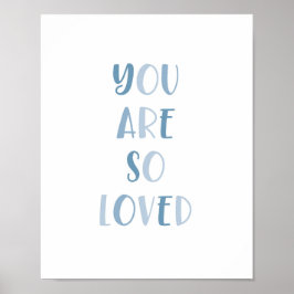 Boho you Art So Loved Kids Decor Poster