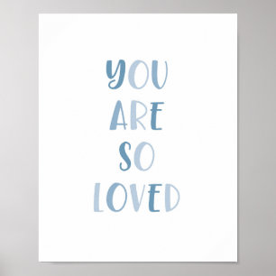 Boho you Art So Loved Kids Decor Poster