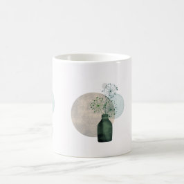 Boho Zen Blommigt Dandelions i A Flaska Kaffemugg