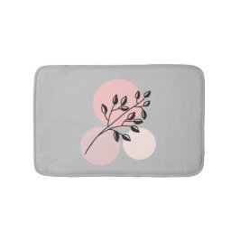 Boho Zen Botanical på Rosa & Lilac Circles Badrumsmatta