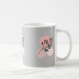 Boho Zen Botanical på Rosa & Lilac Circles Kaffemugg