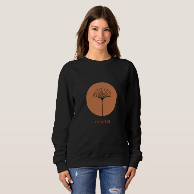 Boho Zen Botanisk Konst T-Shirt (Hel framsida)