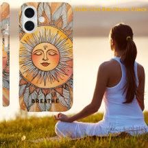 Boho Zen Breathe Reminder Changable Text Lugn Sol
