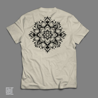 Boho Zen Mandala Intricate Floral Sacred Geometry  T Shirt