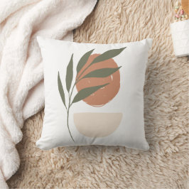 Boho Zen Minimalist Botanical Kudde