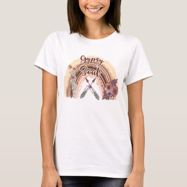Boho Zigenarsjäl T Shirt (Framsida)