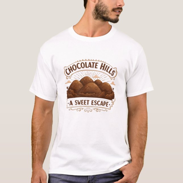 Bohol Chocolate Hills: En söt flykt T Shirt (Framsida)