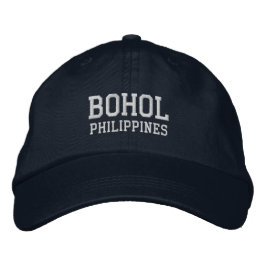 Bohol Philiippines Baseball Hat Broderad Keps