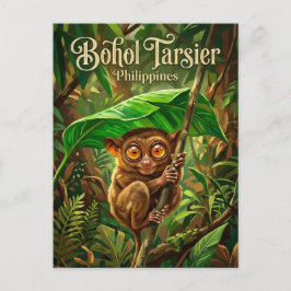 Bohol Tarsier Sanctuary Filippinerna Vykort
