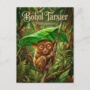 Bohol Tarsier Sanctuary Filippinerna Vykort