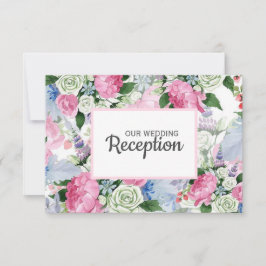 BOHOS rosa Lavender Blue WEDDING RECEPTION OSA Kort