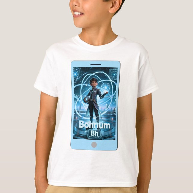 Bohrium (Bh) –  ATOMIVRA™ Kollektion T Shirt (Framsida)