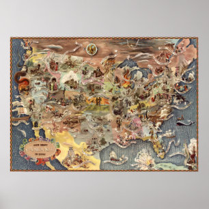 Bohrods Amerika, dess historia Poster