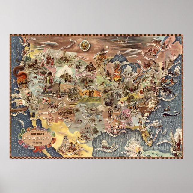 Bohrods Amerika, dess historia Poster (Framsidan)