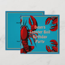 Boil Party-partiets inbjudan från födelsedagen
